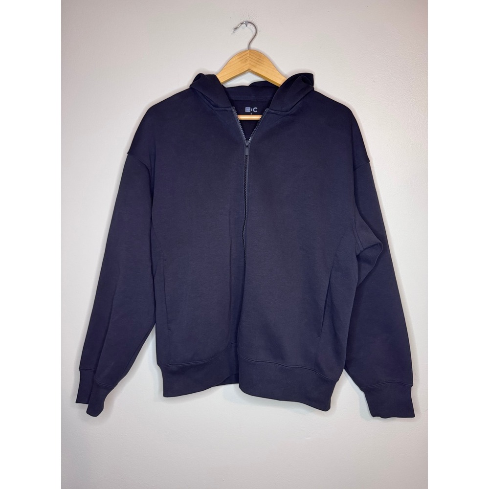 Uniqlo C Clare Waight Keller Mens Black Full Zip Hoodie Sweatshirt Medium 465735